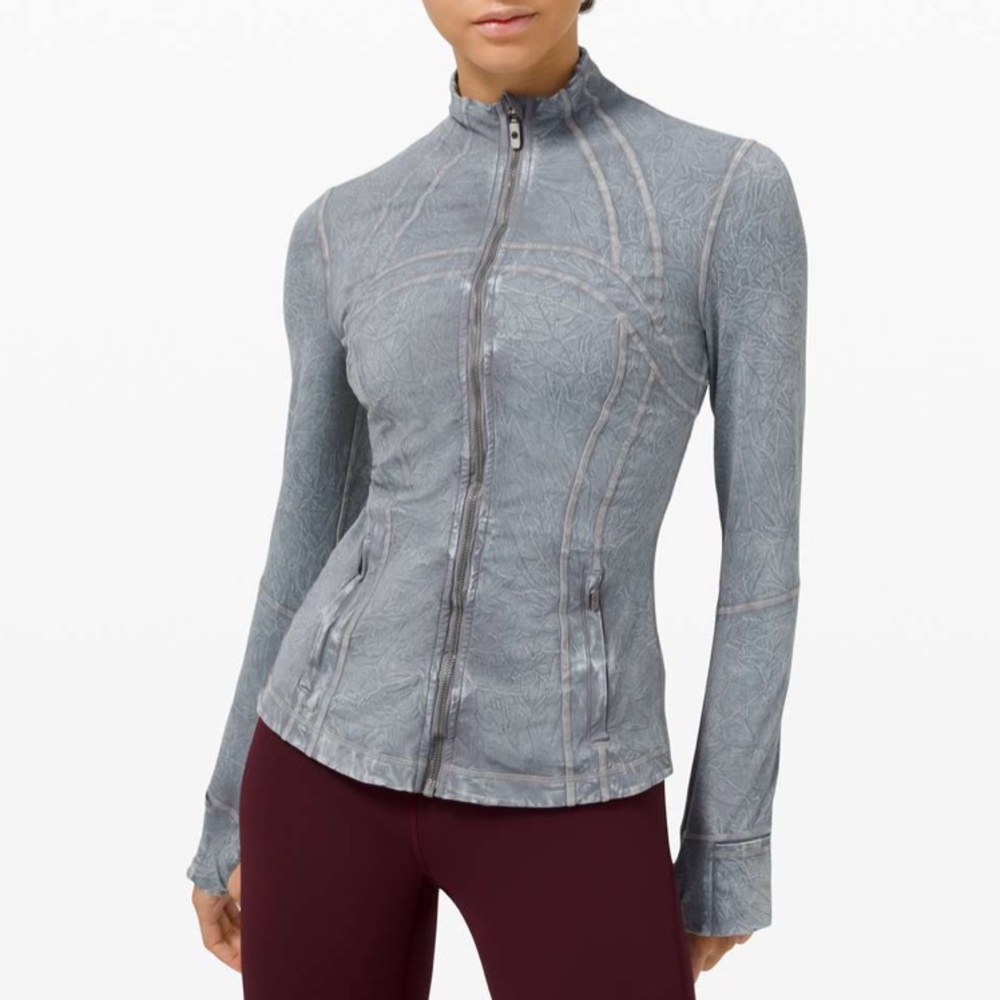 Lululemon Define Jacket in Ice Dye Asphalt Size 12